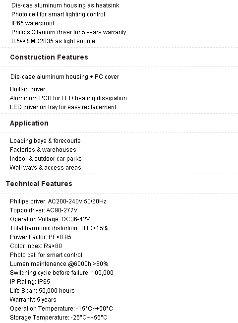 40W Outdoor Wall Mount Led Light Fixtures CE Rohs approved 